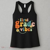 First Grade Vibes 1st Grade Team Retro 1st Day Of School Women's Tank Top thumb 3