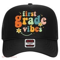 First Grade Vibes 1st Grade Team Retro 1st Day Of School Hat thumb 0
