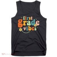 First Grade Vibes 1st Grade Team Retro 1st Day Of School Tank Top thumb 0
