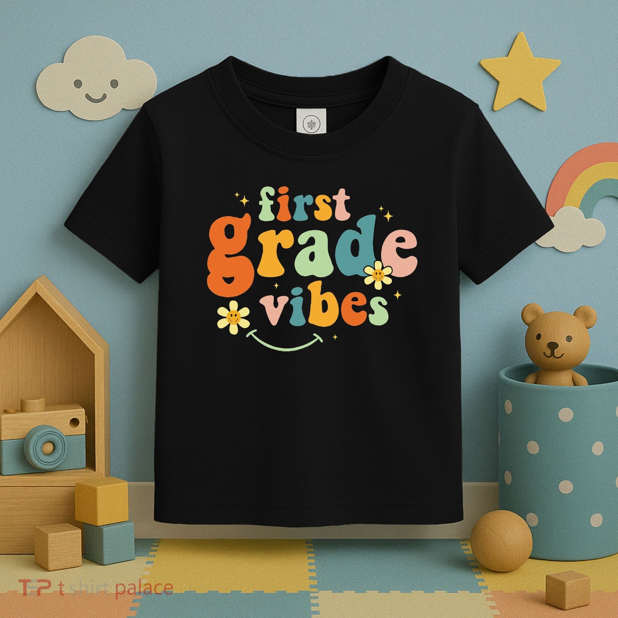 First Grade Vibes 1st Grade Team Retro 1st Day Of School Toddler T-Shirt