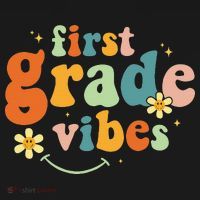 First Grade Vibes 1st Grade Team Retro 1st Day Of School Visor thumb 3
