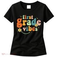 First Grade Vibes 1st Grade Team Retro 1st Day Of School Women's T-Shirt thumb 0
