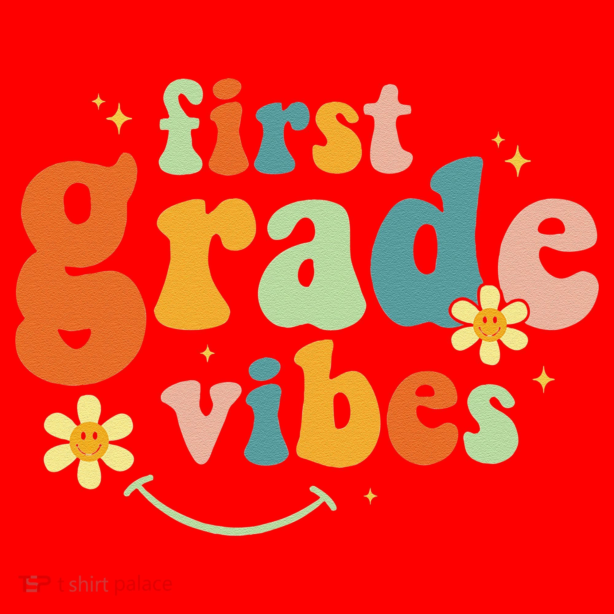 First Grade Vibes 1st Grade Team Retro 1st Day Of School Santa Hat