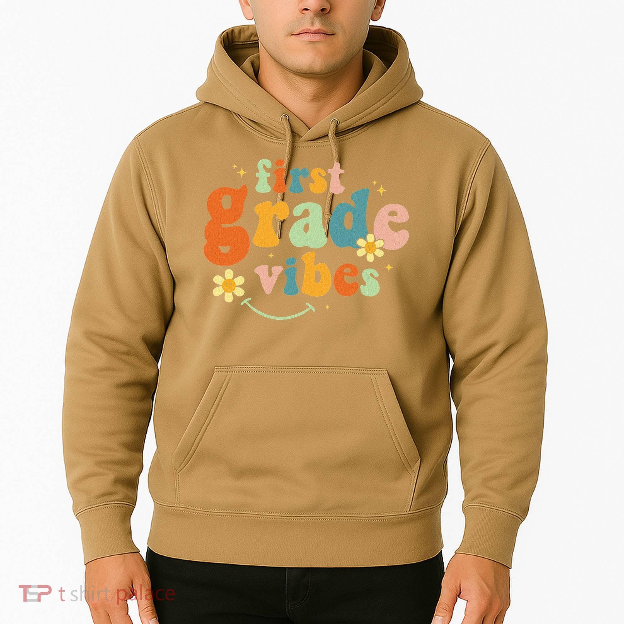 First Grade Vibes 1st Grade Team Retro 1st Day Of School Hoodie