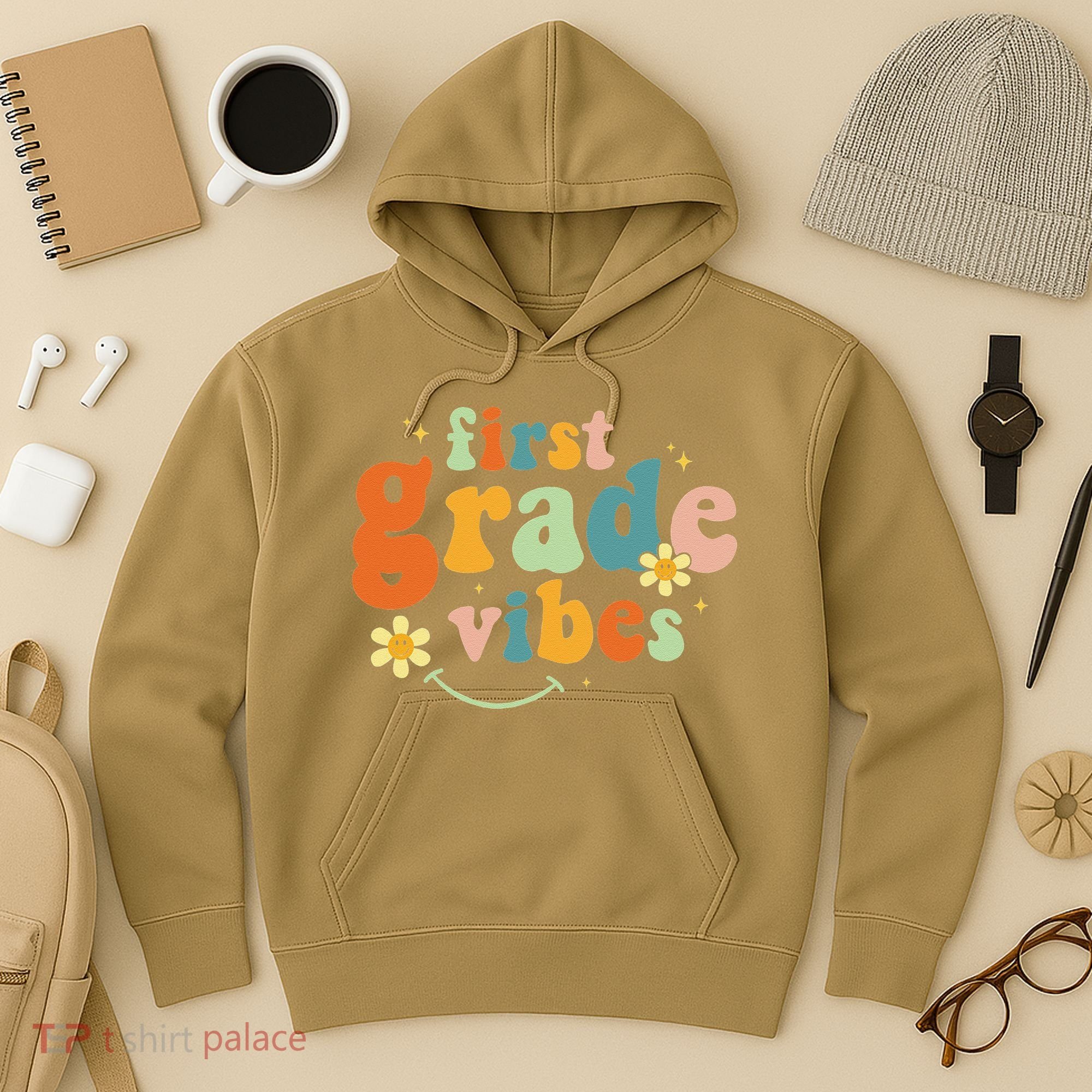 First Grade Vibes 1st Grade Team Retro 1st Day Of School Hoodie