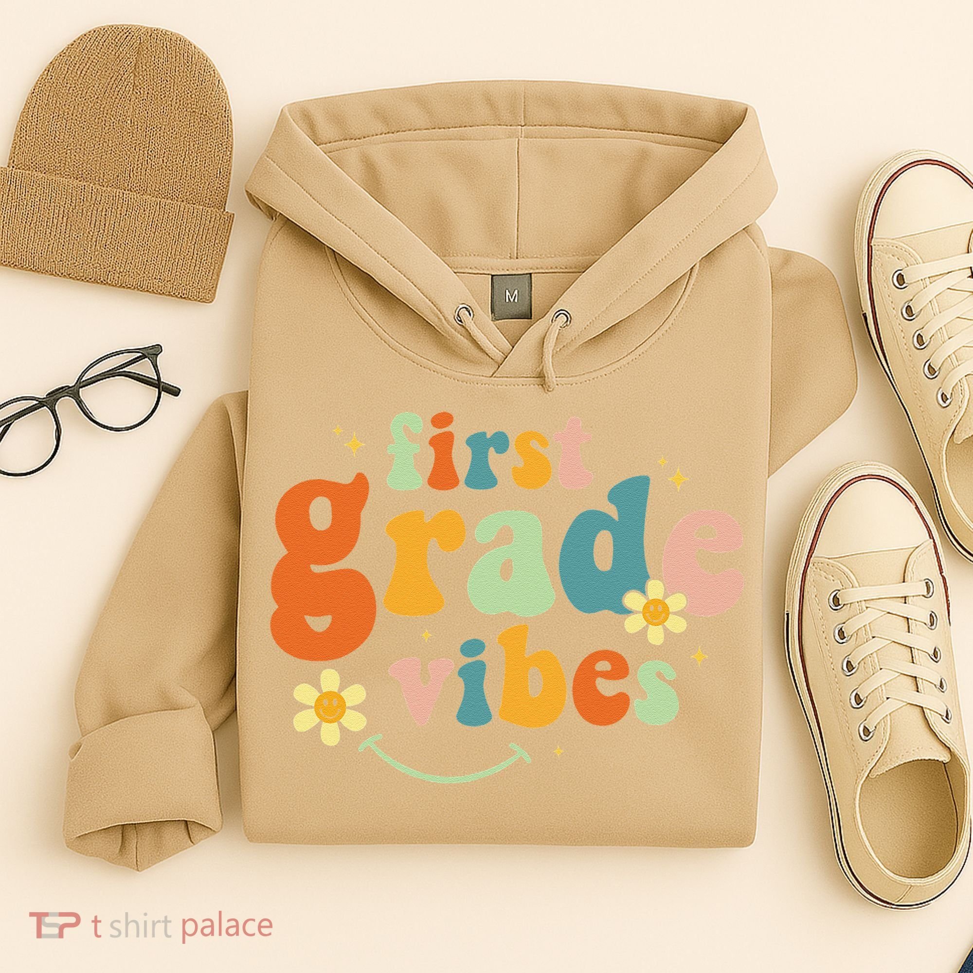First Grade Vibes 1st Grade Team Retro 1st Day Of School Hoodie