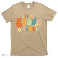 First Grade Vibes 1st Grade Team Retro 1st Day Of School T-Shirt thumb 0