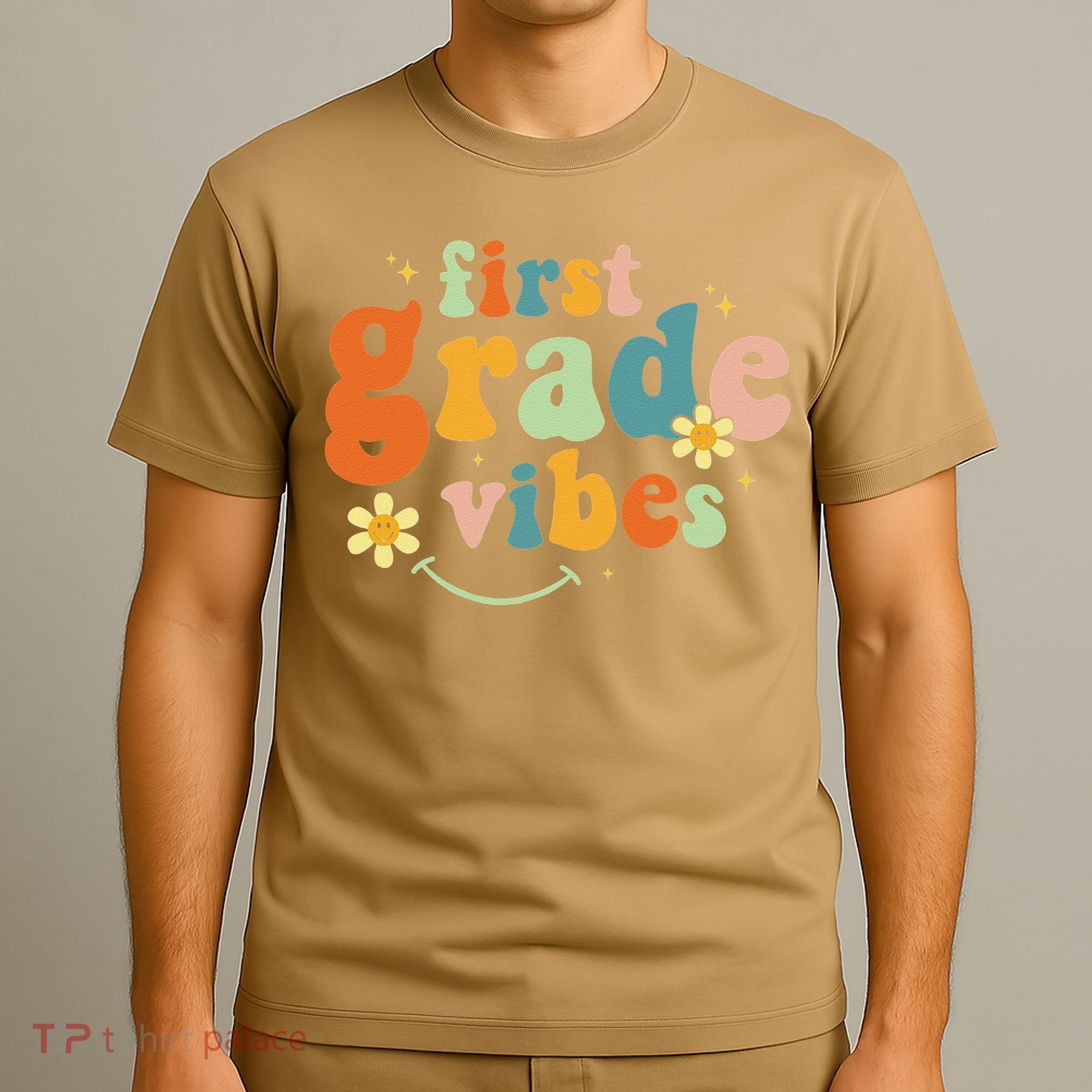 First Grade Vibes 1st Grade Team Retro 1st Day Of School T-Shirt