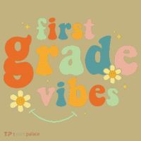First Grade Vibes 1st Grade Team Retro 1st Day Of School Polo thumb 2