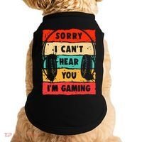 Funny Gamer Video Gaming Sorry I CanT Here You Doggie Tank thumb 0