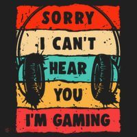 Funny Gamer Video Gaming Sorry I CanT Here You Hat thumb 2