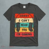 Funny Gamer Video Gaming Sorry I CanT Here You T-Shirt thumb 5
