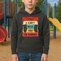 Funny Gamer Video Gaming Sorry I CanT Here You Kids Hoodie thumb 2