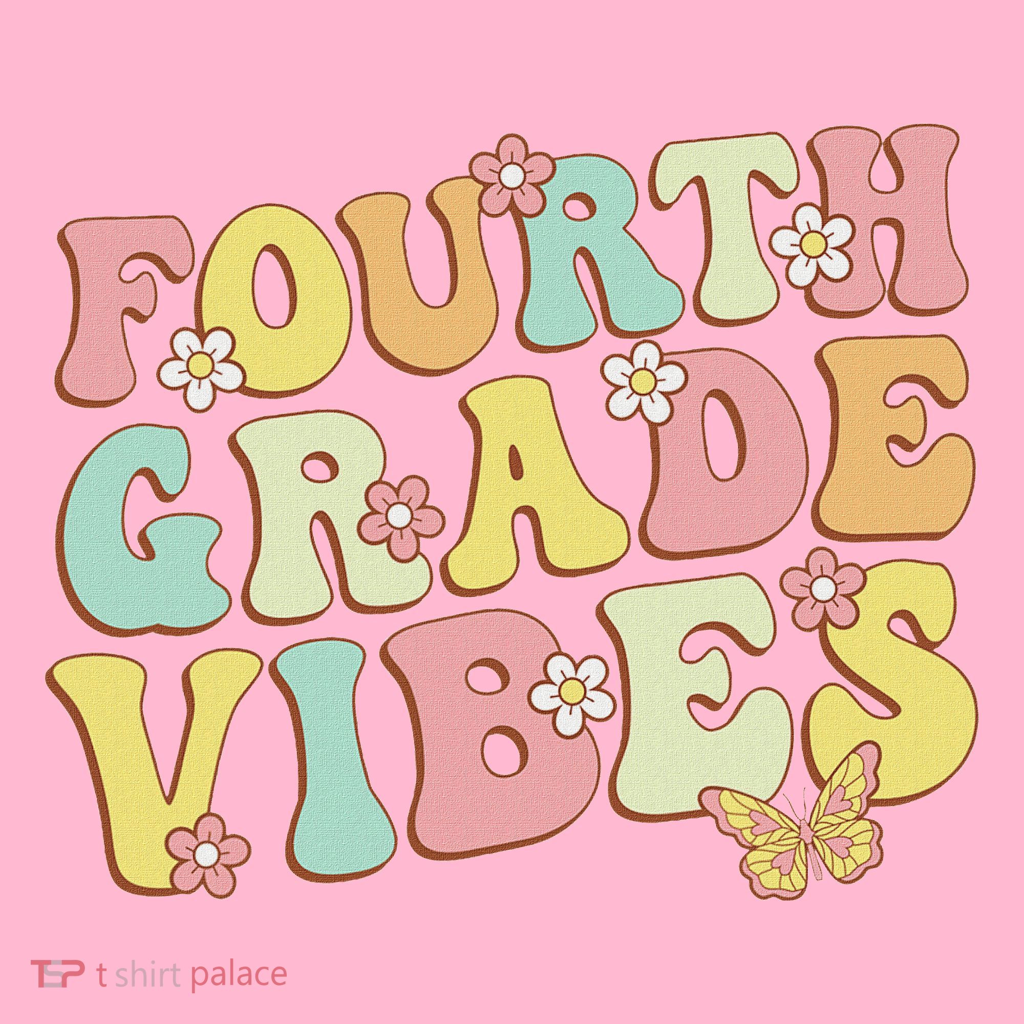 Fourth Grade Vibes Hello Team 4th Grade Teacher Retro Coaster