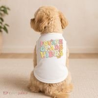 Fourth Grade Vibes Hello Team 4th Grade Teacher Retro Doggie Tank thumb 2