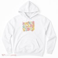 Fourth Grade Vibes Hello Team 4th Grade Teacher Retro Hoodie thumb 0