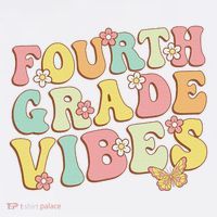 Fourth Grade Vibes Hello Team 4th Grade Teacher Retro Long Sleeve Shirt thumb 2