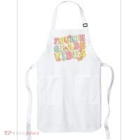 Fourth Grade Vibes Hello Team 4th Grade Teacher Retro Apron thumb 0