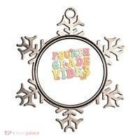 Fourth Grade Vibes Hello Team 4th Grade Teacher Retro Ornament thumb 0