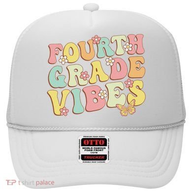 Fourth Grade Vibes Hello Team 4th Grade Teacher Retro Hat