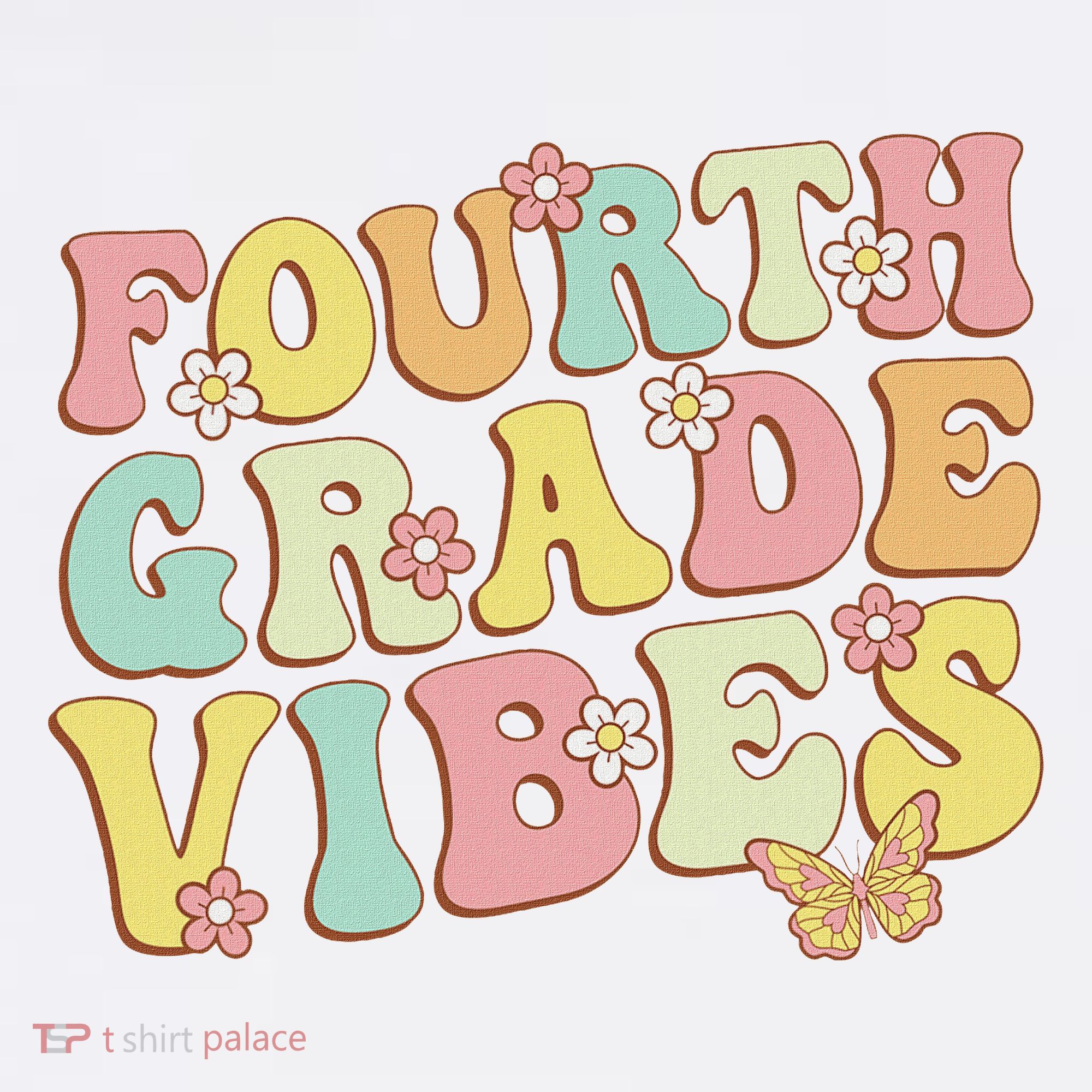Fourth Grade Vibes Hello Team 4th Grade Teacher Retro Toddler T-Shirt