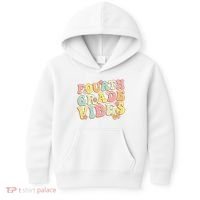 Fourth Grade Vibes Hello Team 4th Grade Teacher Retro Kids Hoodie thumb 0