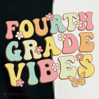 Fourth Grade Vibes Hello Team 4th Grade Teacher Retro Toddler Fine Jersey T-Shirt thumb 2