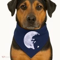 Funny Monster Versus ET USA-Made Doggie Bandana thumb 1