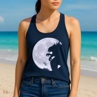 Funny Monster Versus ET Women's Tank Top thumb 2