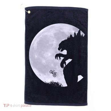 Funny Monster Versus ET Golf Towel