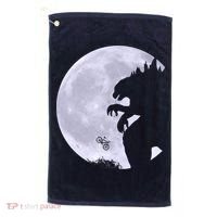 Funny Monster Versus ET Golf Towel thumb 0