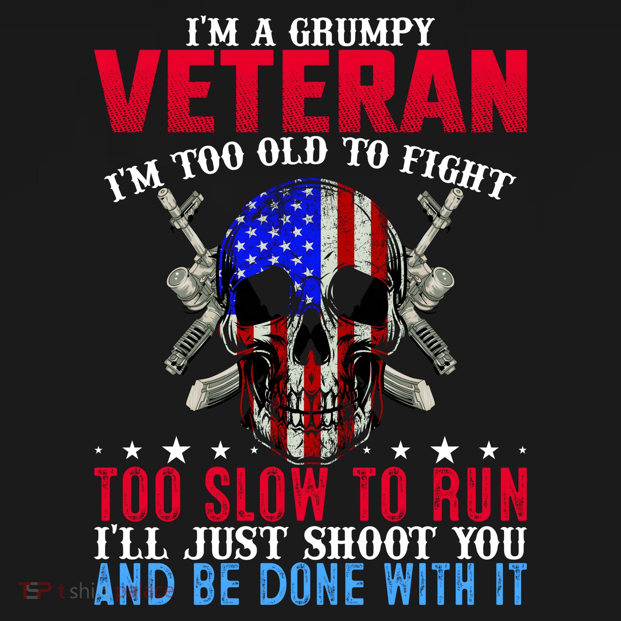 Funny Grumpy Veteran Too Old To Fight To Slow To Run Ornament