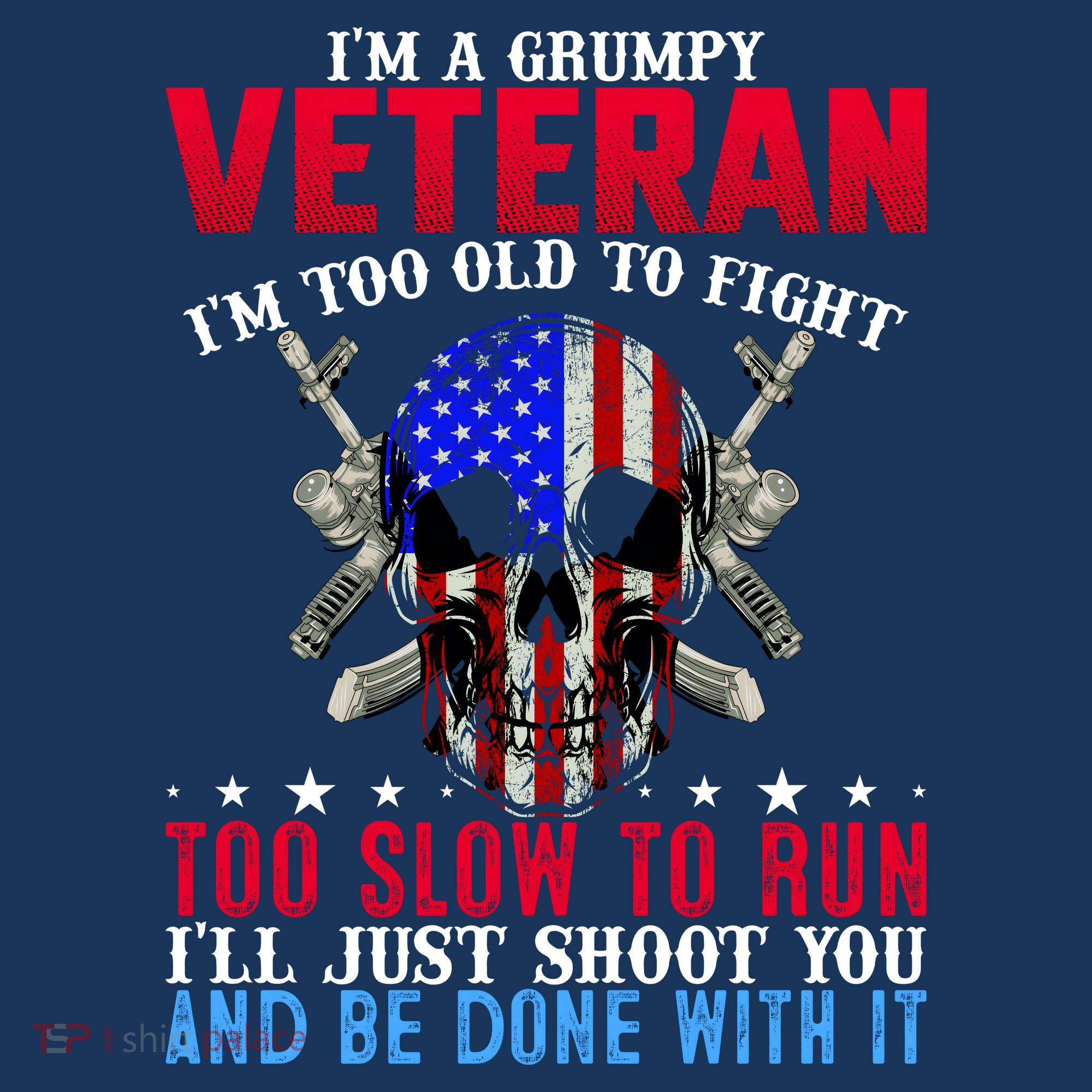 Funny Grumpy Veteran Too Old To Fight To Slow To Run Women's Hoodie