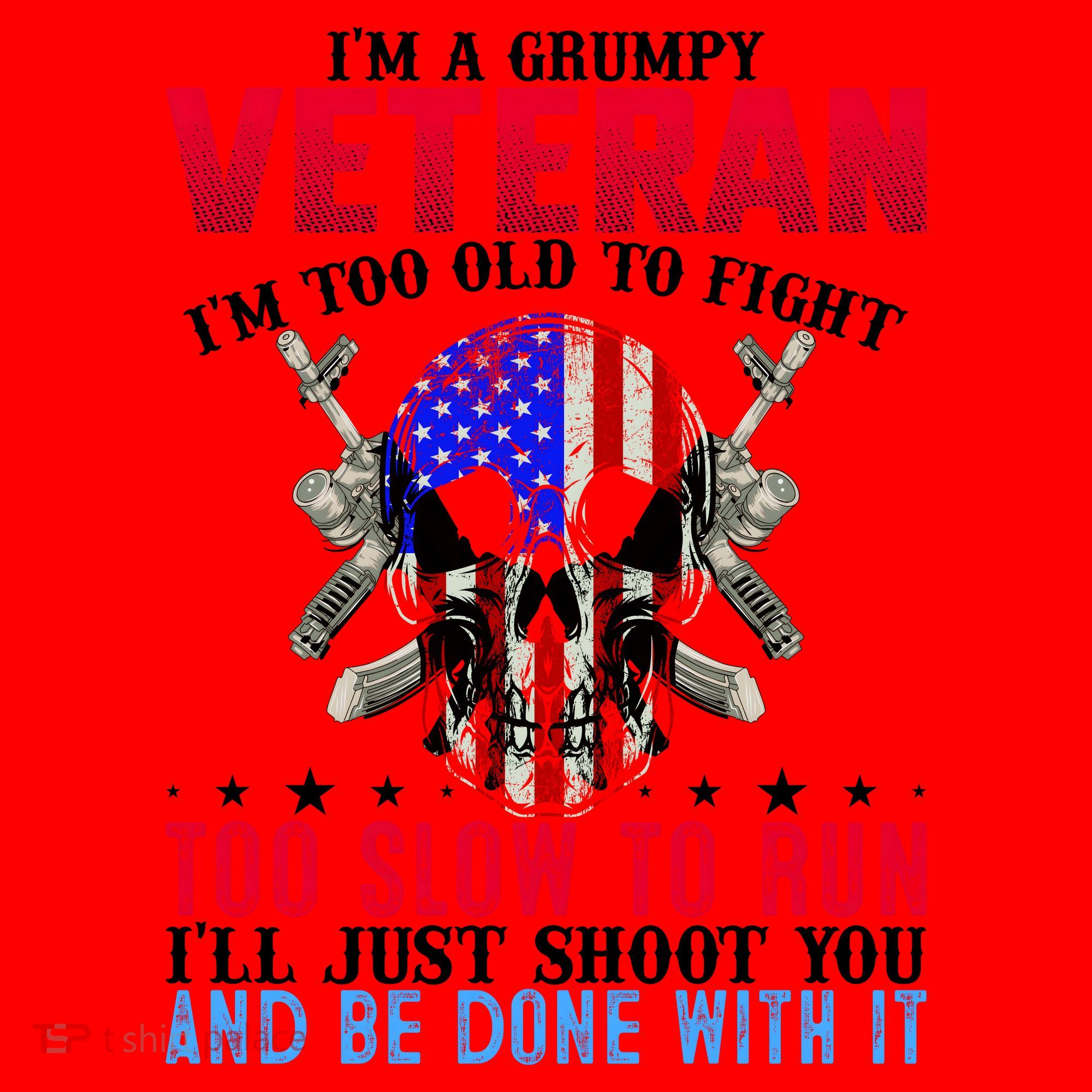 Funny Grumpy Veteran Too Old To Fight To Slow To Run Santa Hat