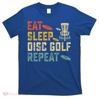 Frisbee Golf Vintage Eat Sleep Disc Golf Repeat T-Shirt thumb 0