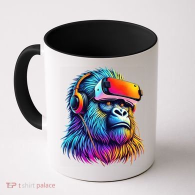 Funny Gorilla Vr Playing Tag Gorilla Vr Gamer Coffee Mug