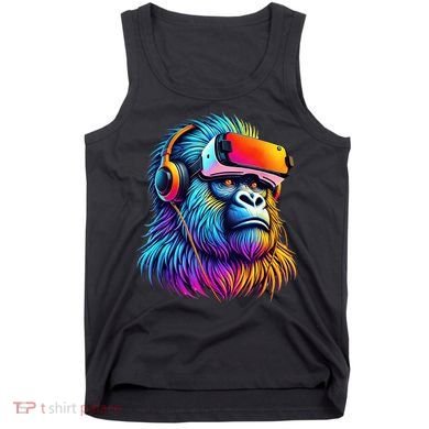 Funny Gorilla Vr Playing Tag Gorilla Vr Gamer Tank Top