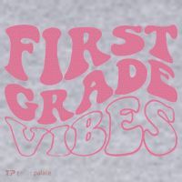 First Grade Vibes Happy First Day Of School 1st Grade Back Women's Sweatshirt thumb 2
