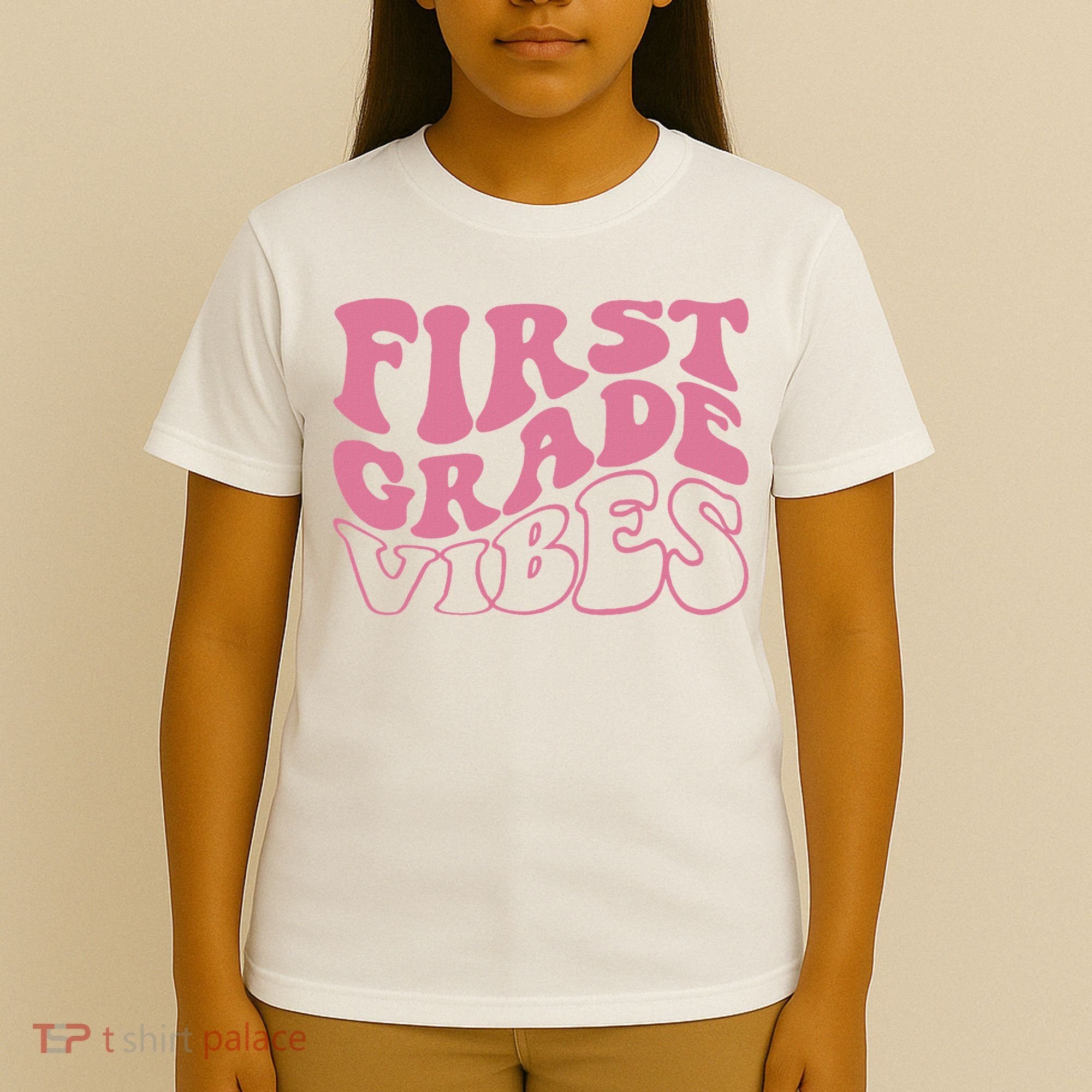 First Grade Vibes Happy First Day Of School 1st Grade Back T-Shirt
