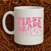 First Grade Vibes Happy First Day Of School 1st Grade Back Coffee Mug thumb 2