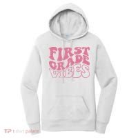 First Grade Vibes Happy First Day Of School 1st Grade Back Women's Hoodie thumb 0