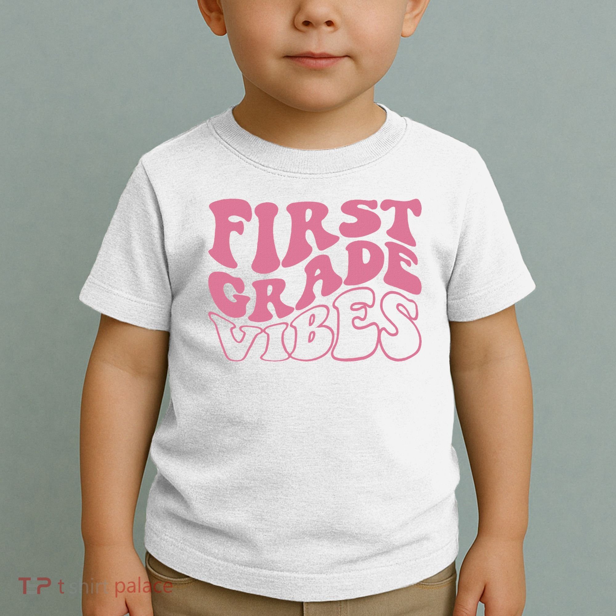 First Grade Vibes Happy First Day Of School 1st Grade Back Toddler T-Shirt