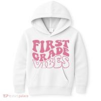 First Grade Vibes Happy First Day Of School 1st Grade Back Kids Hoodie thumb 0