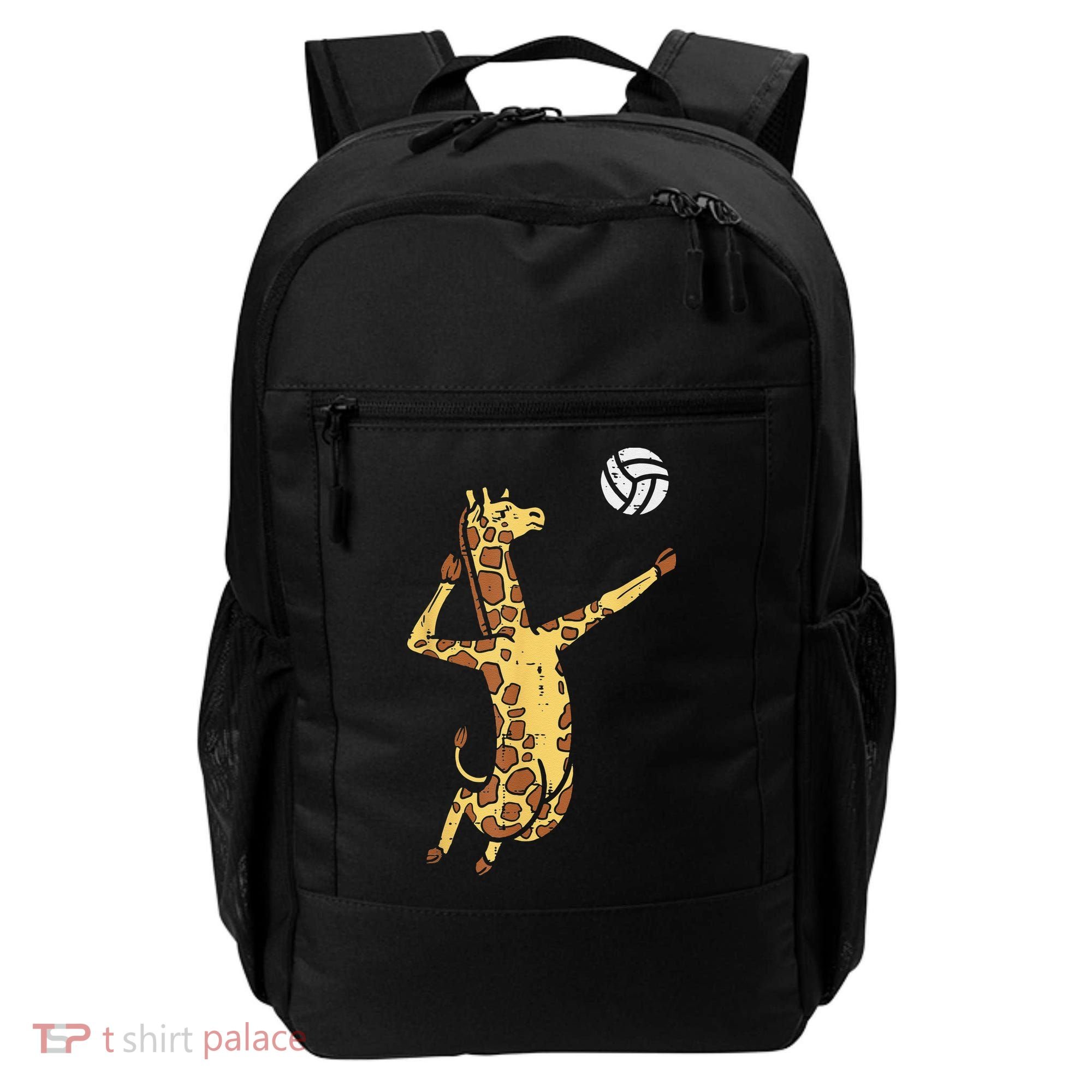 funny Giraffe Volleyball Spike Serve Player Spiker Backpack