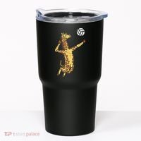 funny Giraffe Volleyball Spike Serve Player Spiker Tumbler thumb 0