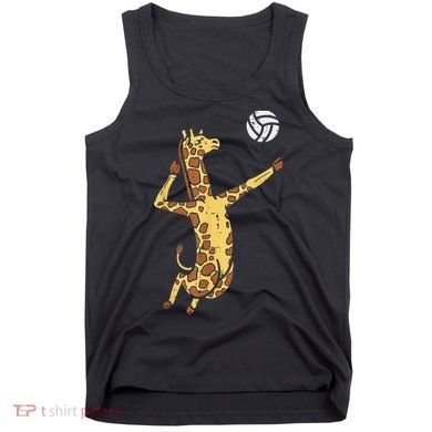 funny Giraffe Volleyball Spike Serve Player Spiker Tank Top