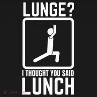 Funny Gym Workout Top Lunge Lunch Stick Figure Women's Hoodie thumb 2
