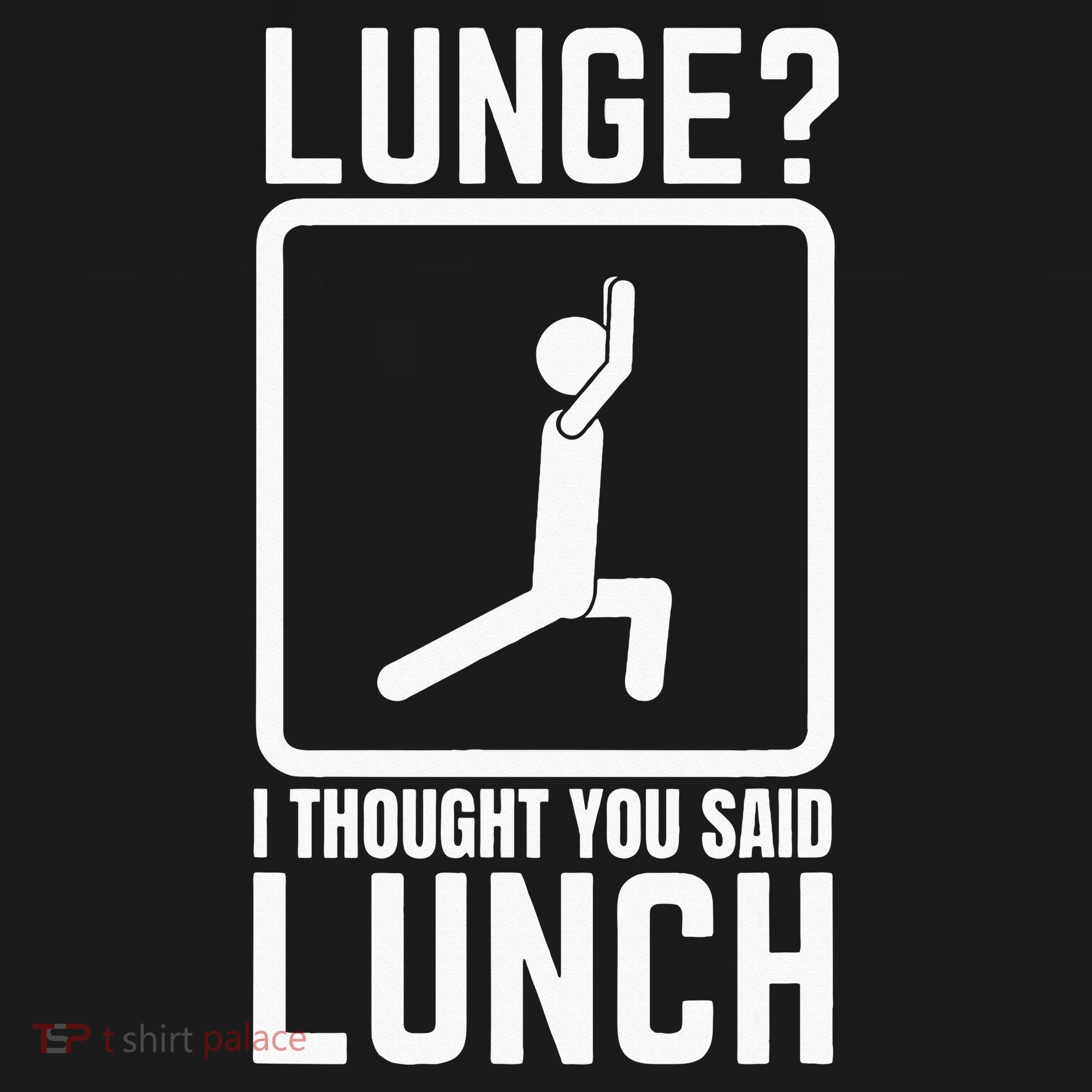 Funny Gym Workout Top Lunge Lunch Stick Figure Mousepad