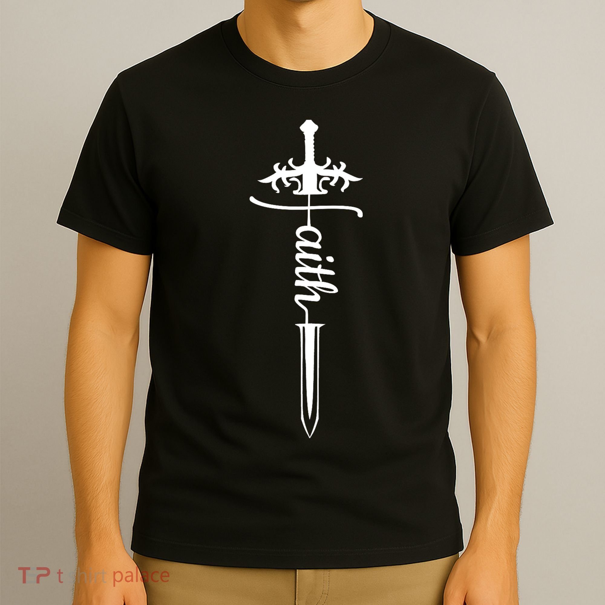 Faith Graphic Walk By Faith Not By Sight On Back T-Shirt