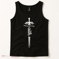 Faith Graphic Walk By Faith Not By Sight On Back Tank Top thumb 2